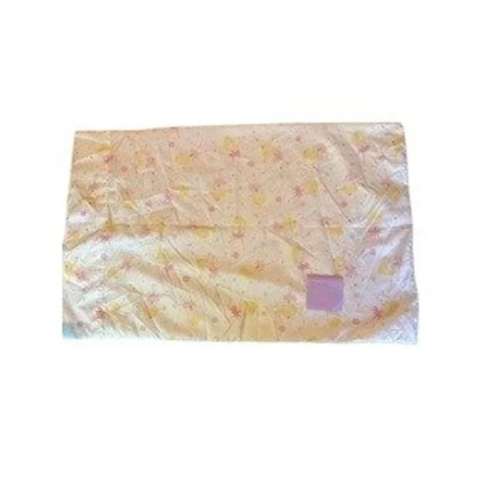 Vintage Fairy Ballerina Kids Pillowcase Pink Yellow Stars Flowers 31x20